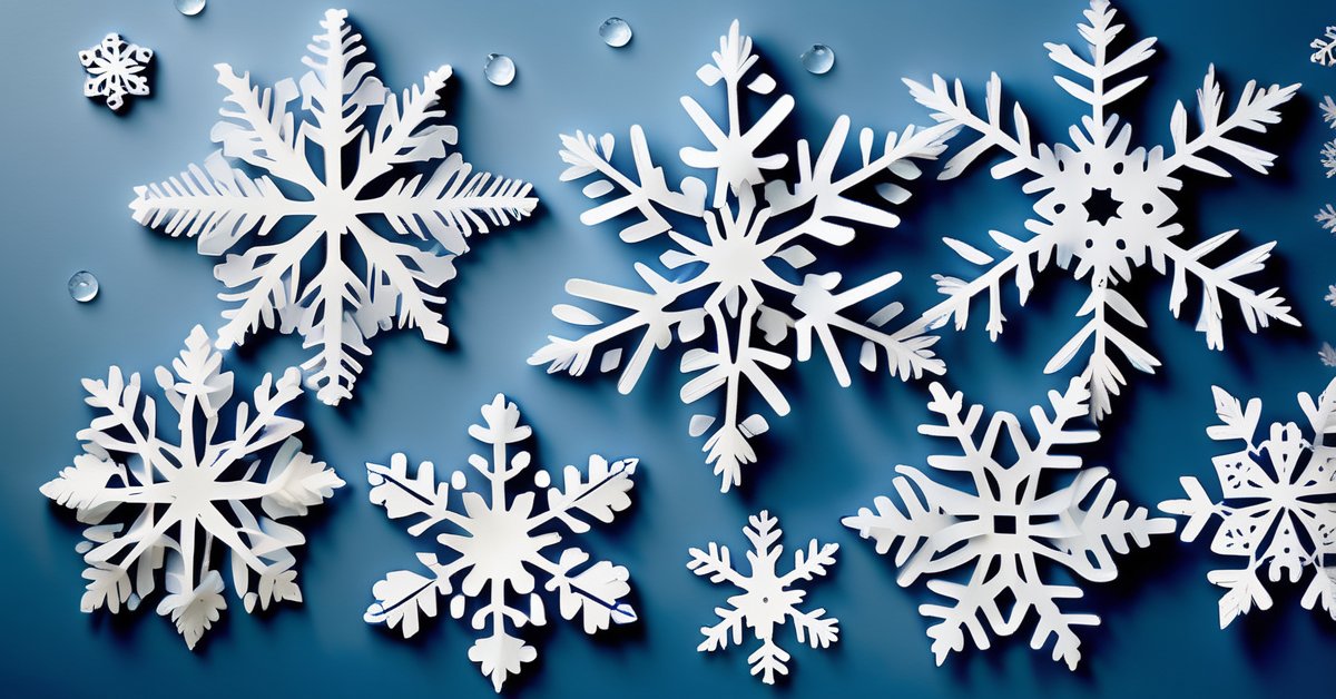 Śnieżynki do druku: pobierz darmowe, piękne wzory